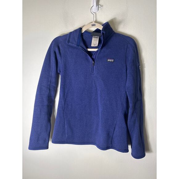 Patagonia Dark Blue Long Sleeve Quater Zip Pullover Sz XS - Picture 1 of 2